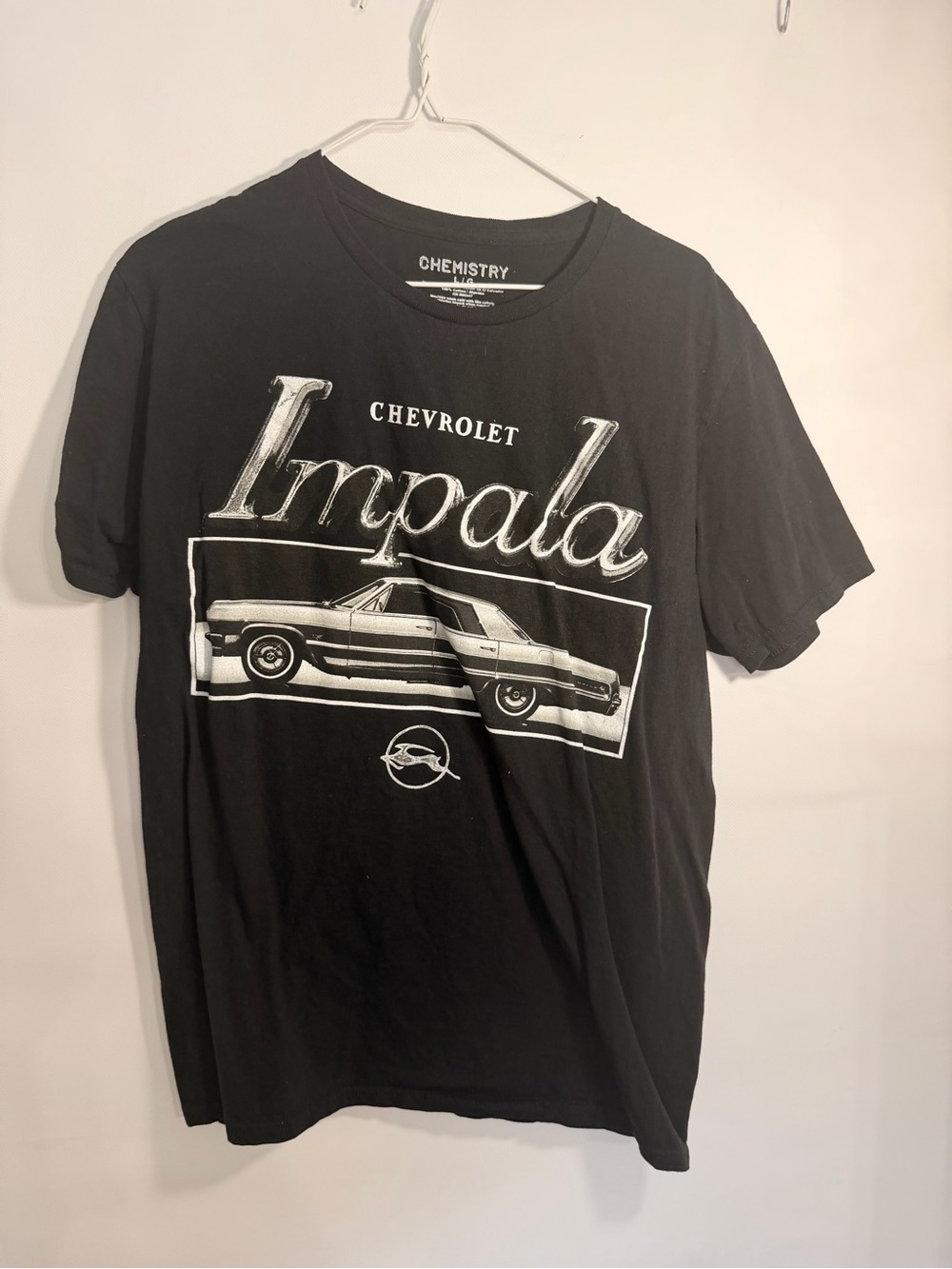Chemistry Black Chevrolet Impala Graphic Short Sleeve Tee